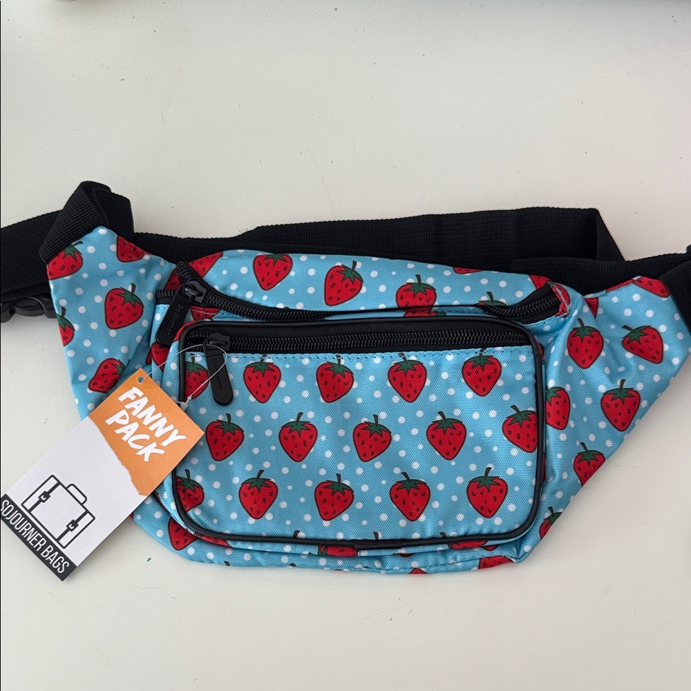 NWT ZTA Strawberry Print Belt Bag